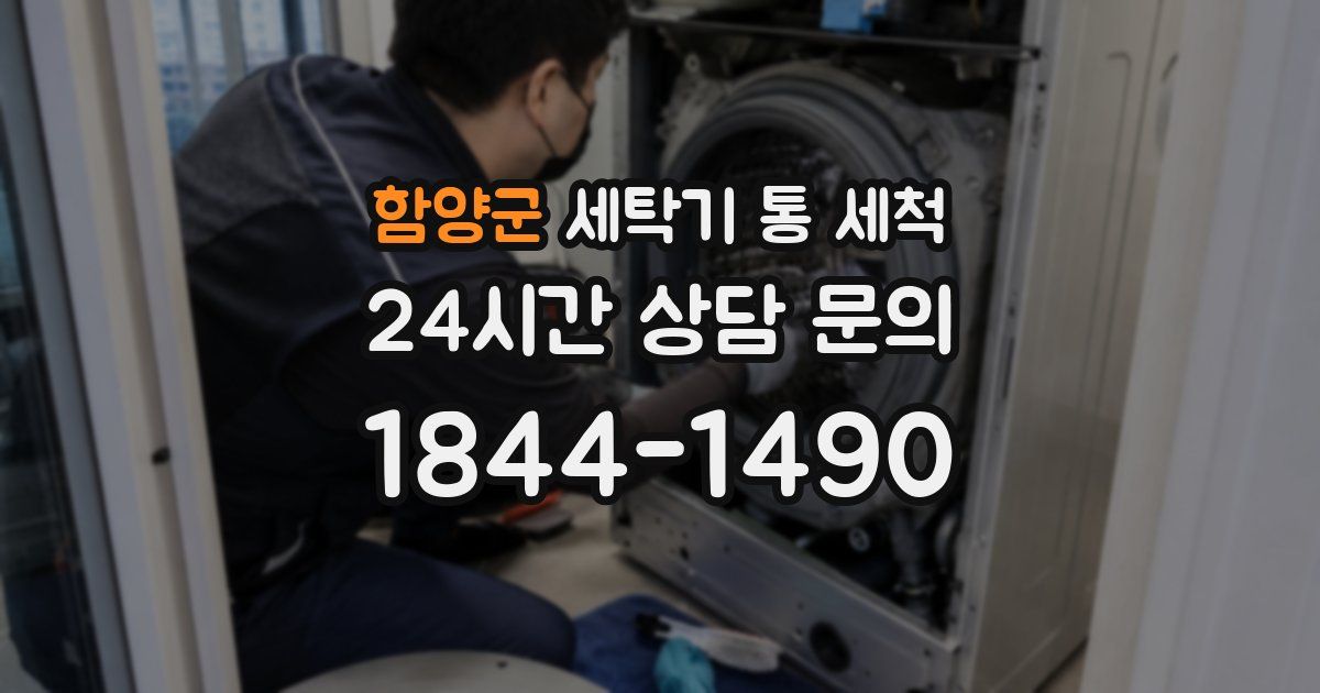 함양군 세탁기 통 세척