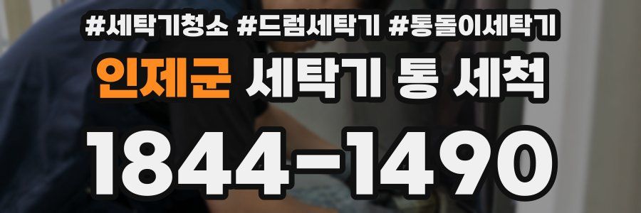 인제군 세탁기 통 세척