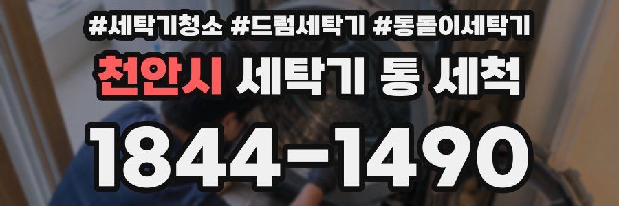 천안시 세탁기 통 세척