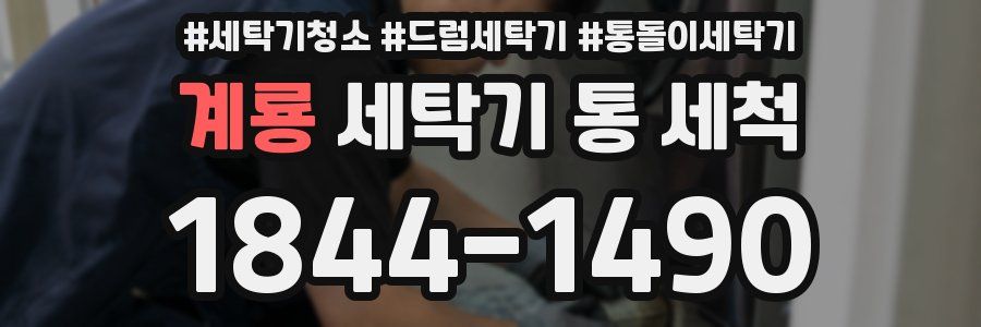 계룡 세탁기 통 세척