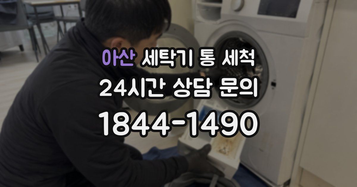 아산 세탁기 통 세척
