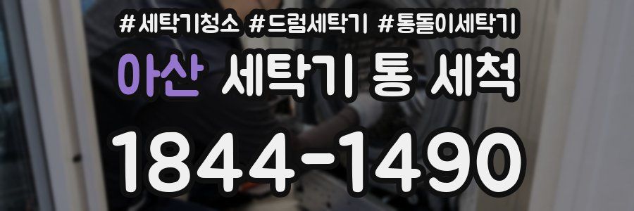 아산 세탁기 통 세척