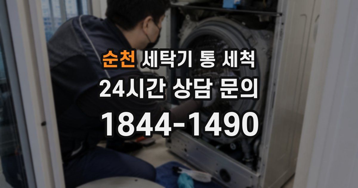 순천 세탁기 통 세척