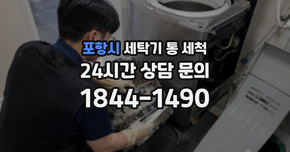 포항시 세탁기 통 세척