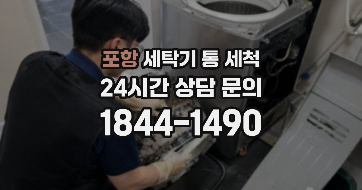 포항 세탁기 통 세척