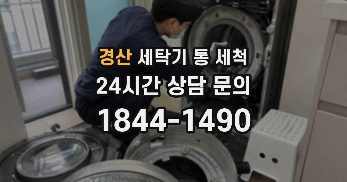 경산 세탁기 통 세척