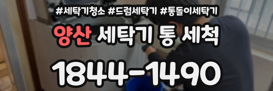 양산 세탁기 통 세척