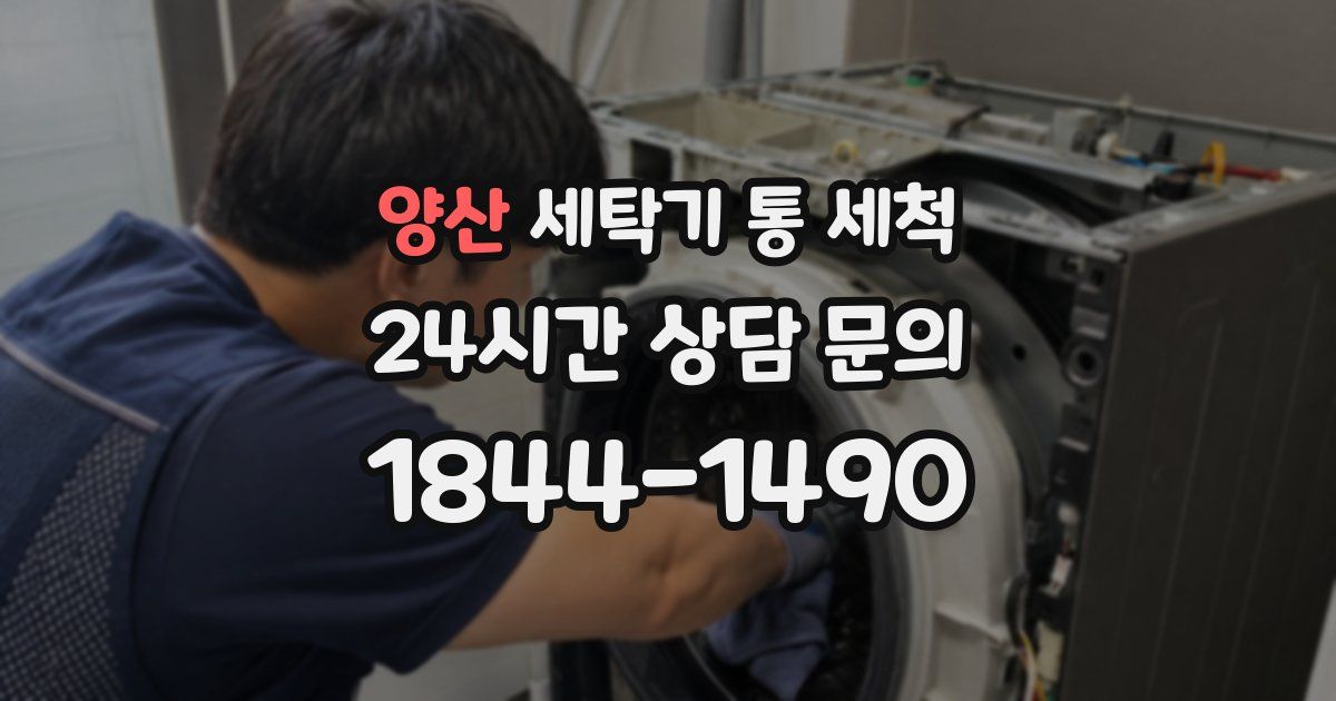 양산 세탁기 통 세척