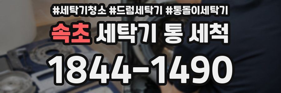 속초 세탁기 통 세척