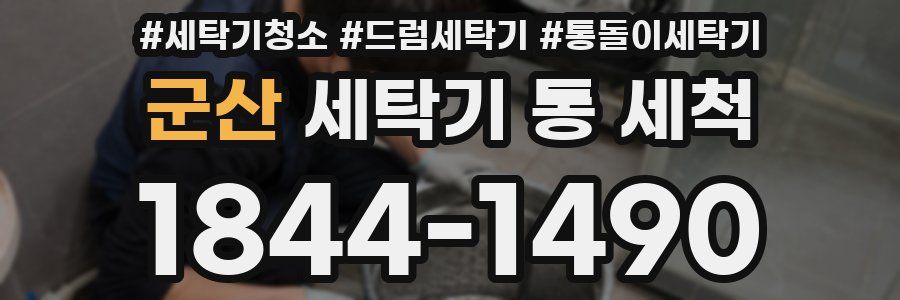 군산 세탁기 통 세척