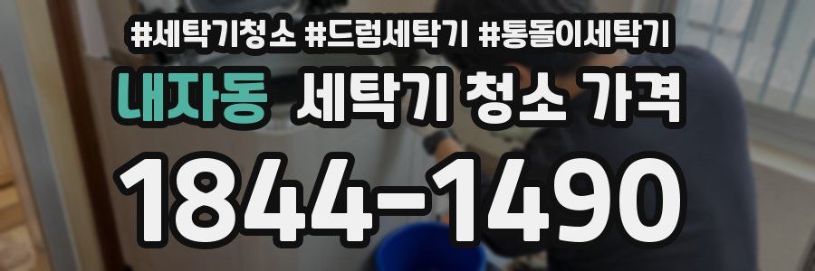 내자동 세탁기 청소 가격