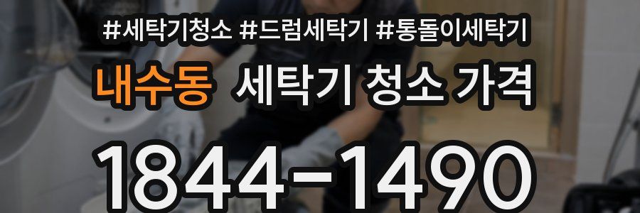 내수동 세탁기 청소 가격