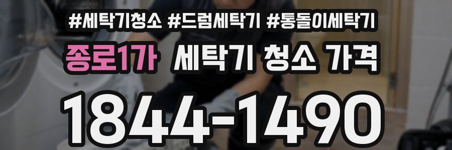 종로1가 세탁기 청소 가격