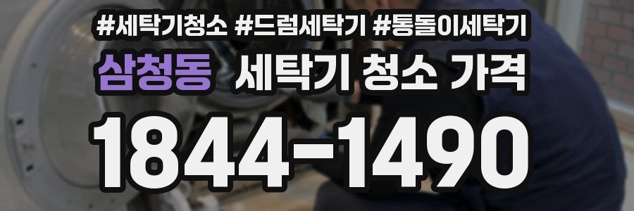 삼청동 세탁기 청소 가격