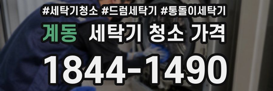 계동 세탁기 청소 가격