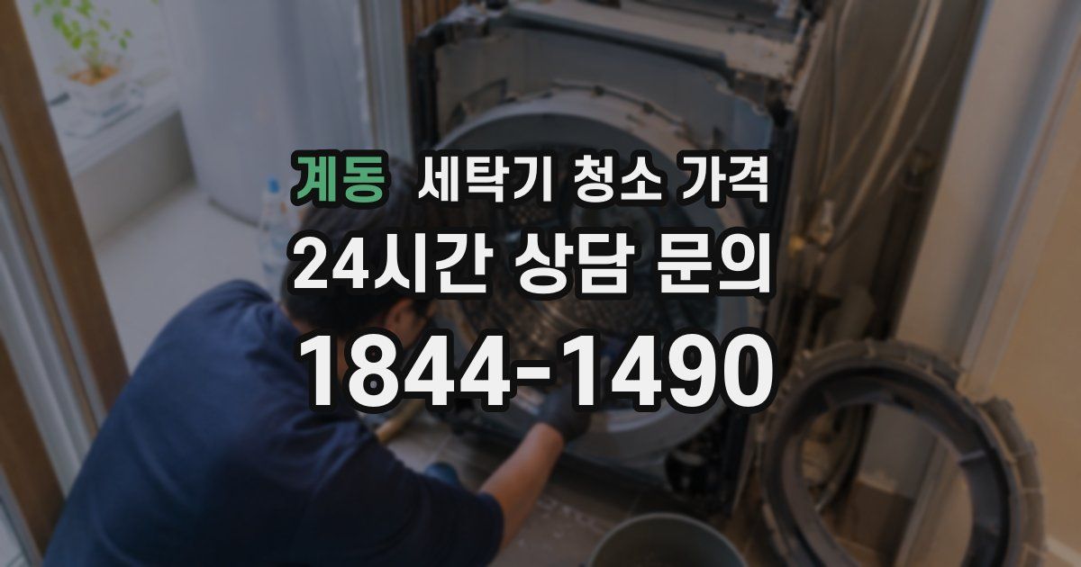 계동 세탁기 청소 가격
