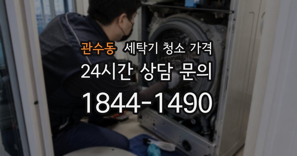 관수동 세탁기 청소 가격