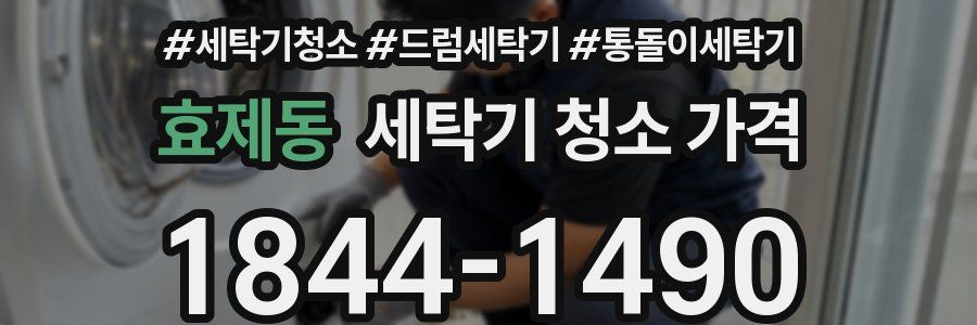 효제동 세탁기 청소 가격