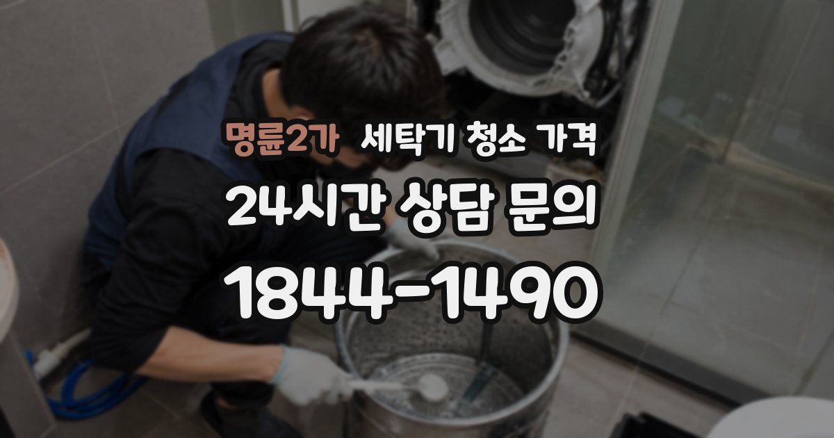 명륜2가 세탁기 청소 가격