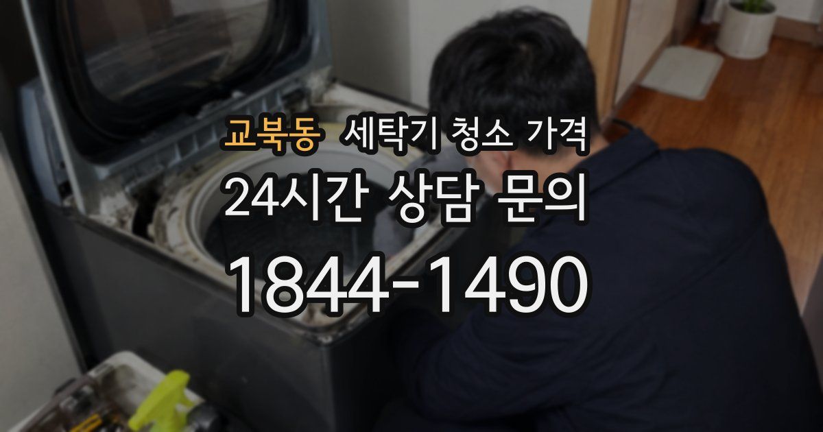 교북동 세탁기 청소 가격
