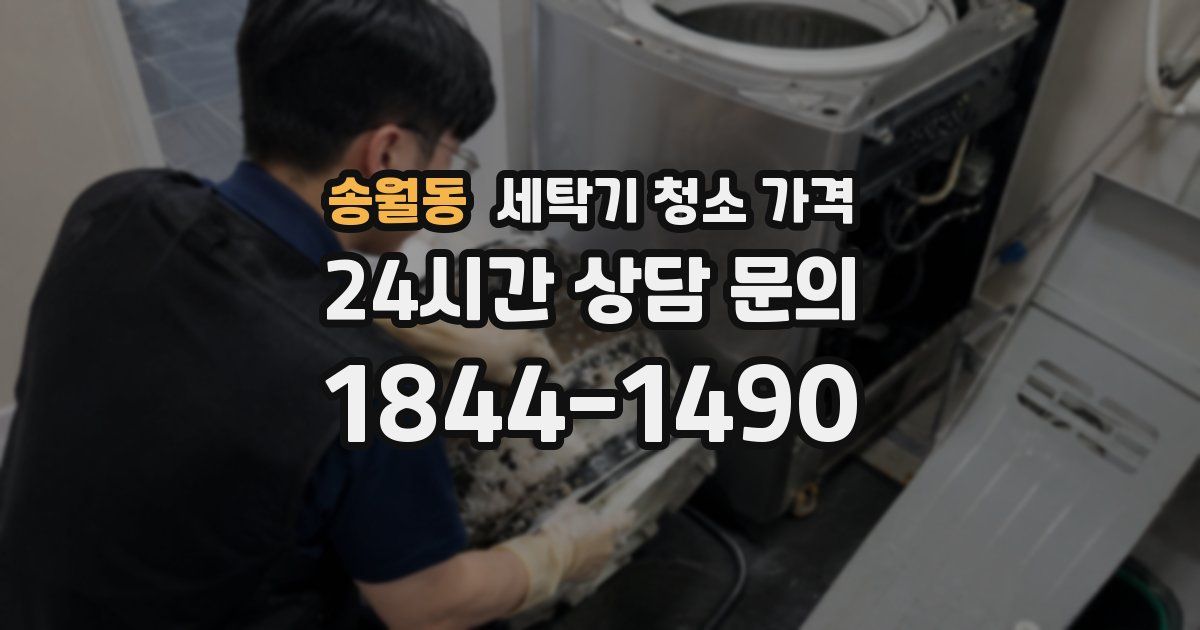 송월동 세탁기 청소 가격