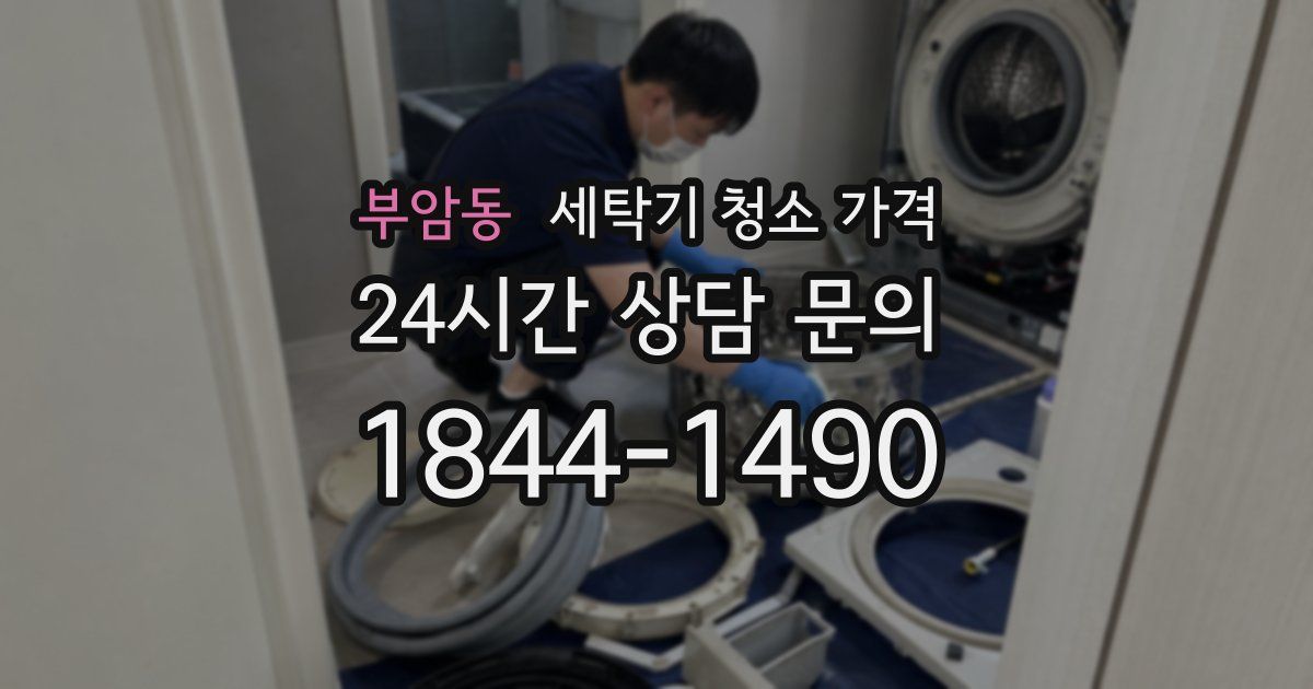 부암동 세탁기 청소 가격