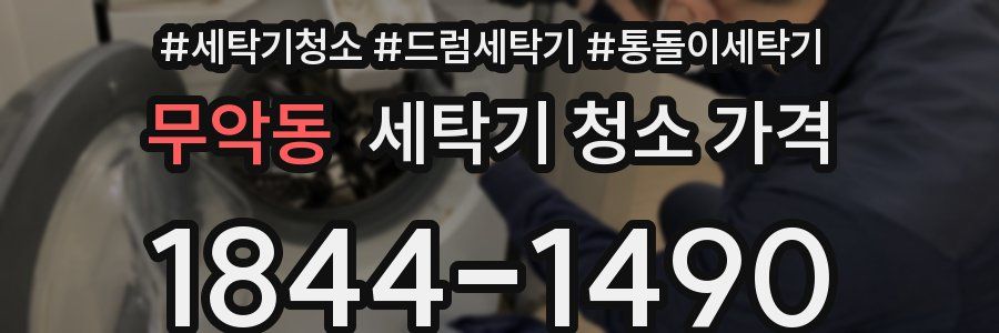 무악동 세탁기 청소 가격