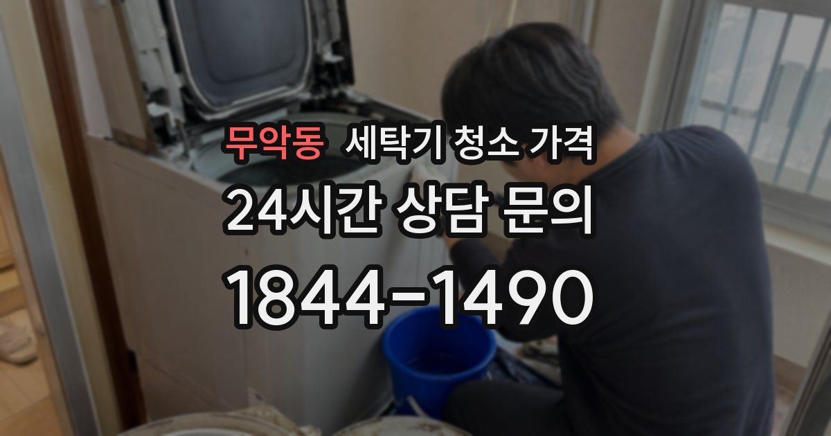 무악동 세탁기 청소 가격