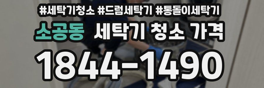 소공동 세탁기 청소 가격