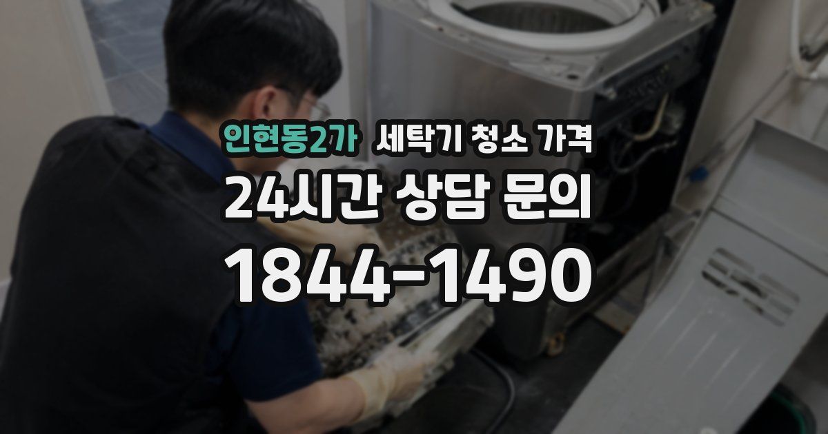 인현동2가 세탁기 청소 가격