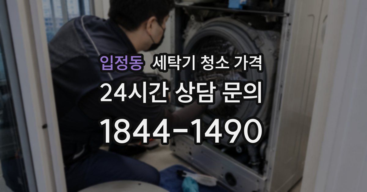 입정동 세탁기 청소 가격