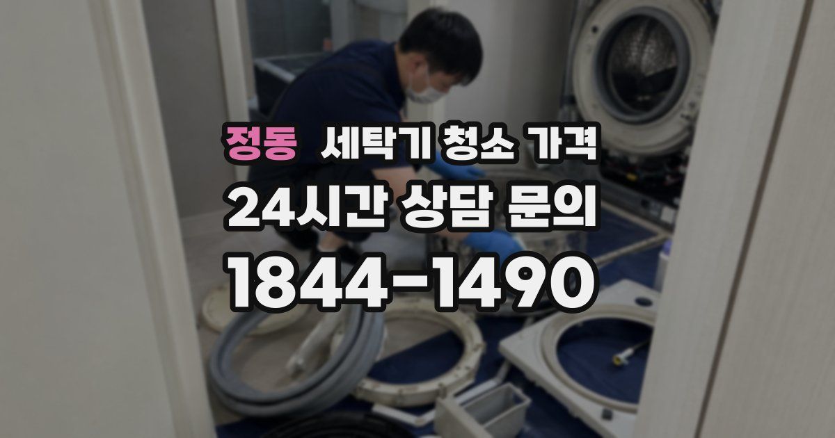 정동 세탁기 청소 가격