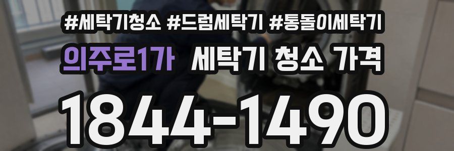 의주로1가 세탁기 청소 가격