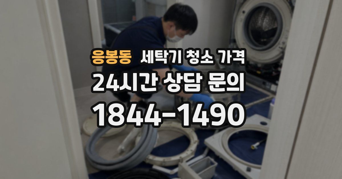 응봉동 세탁기 청소 가격