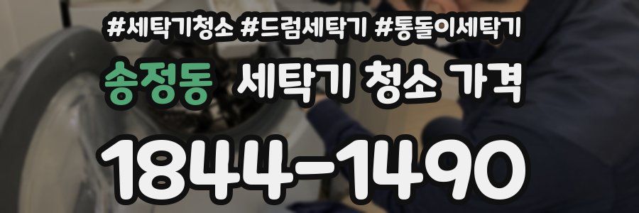 송정동 세탁기 청소 가격