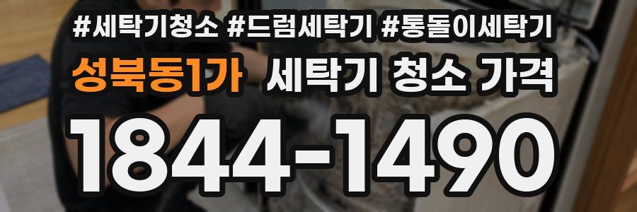 성북동1가 세탁기 청소 가격