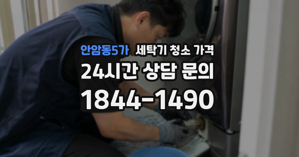 안암동5가 세탁기 청소 가격