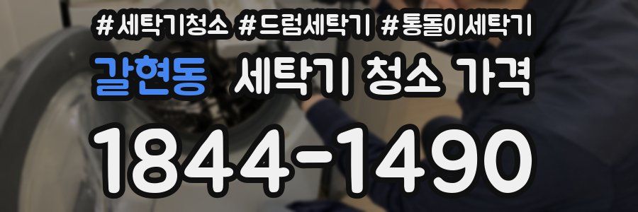 갈현동 세탁기 청소 가격