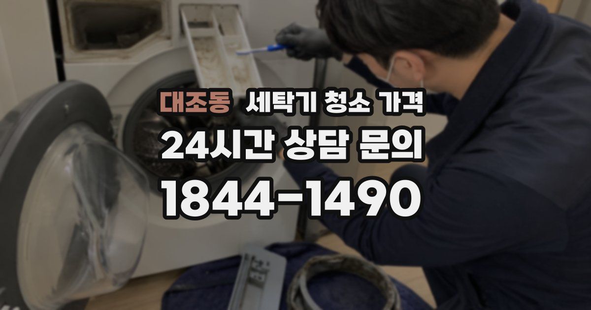 대조동 세탁기 청소 가격