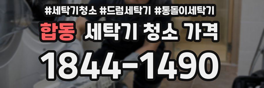 합동 세탁기 청소 가격