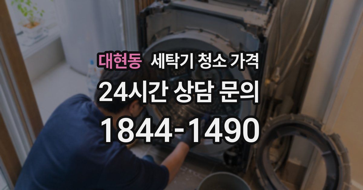 대현동 세탁기 청소 가격