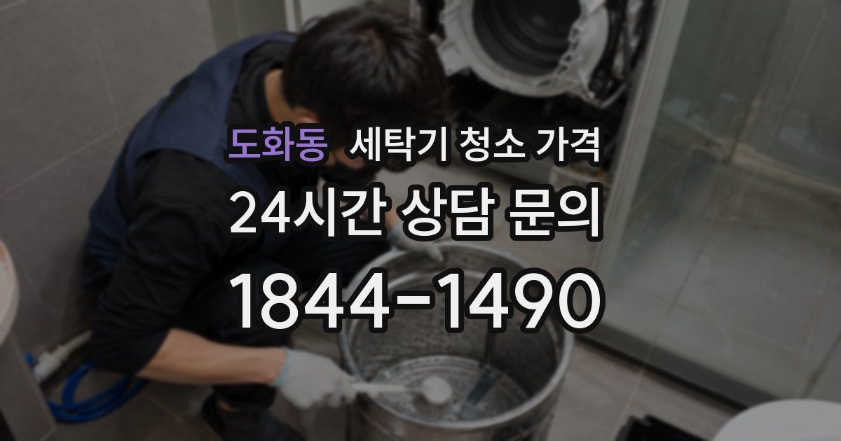 도화동 세탁기 청소 가격
