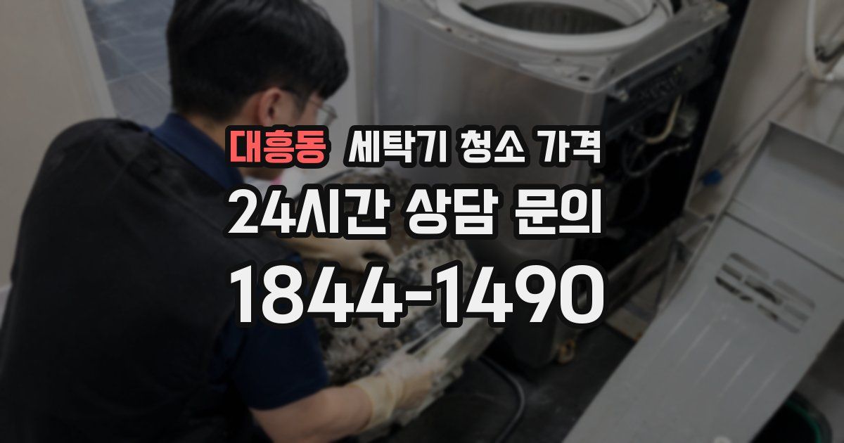 대흥동 세탁기 청소 가격