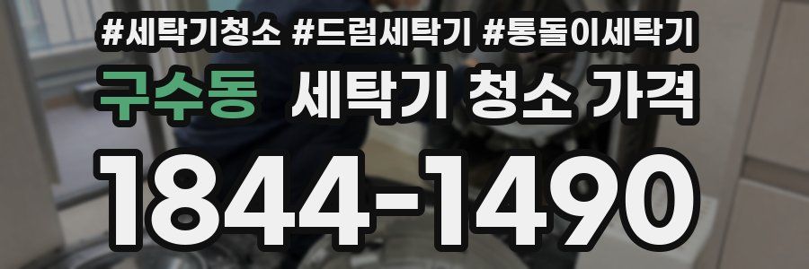 구수동 세탁기 청소 가격