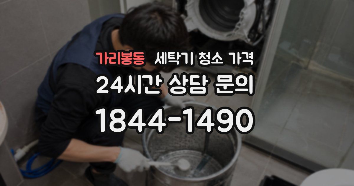 가리봉동 세탁기 청소 가격