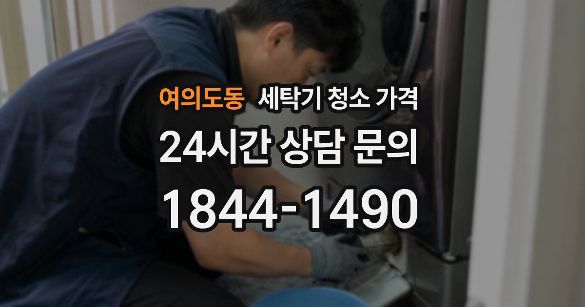 여의도동 세탁기 청소 가격