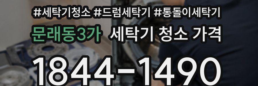 문래동3가 세탁기 청소 가격