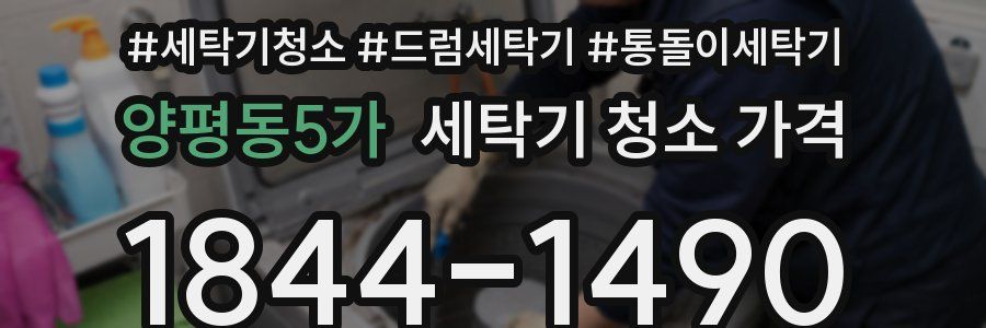 양평동5가 세탁기 청소 가격