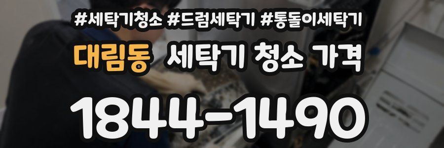 대림동 세탁기 청소 가격