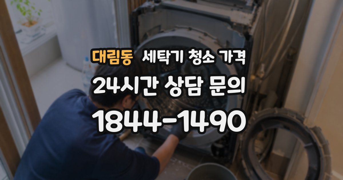 대림동 세탁기 청소 가격